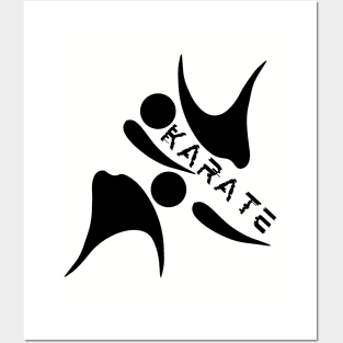 Black KARATE Posters and Art